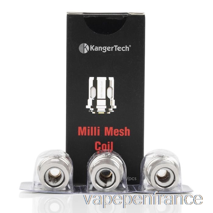 Bobines De Remplacement Kanger Milli Mesh Bobines De Maille 0,15ohm Stylo Vape